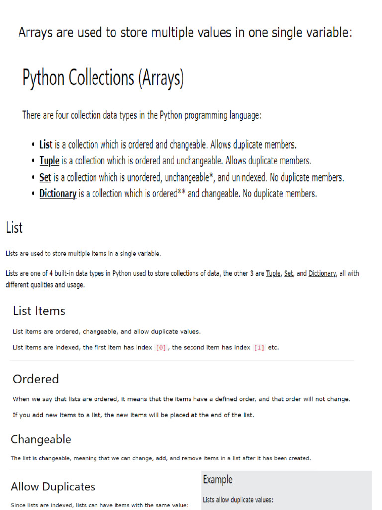Python Lists and Tuples Guide | PDF