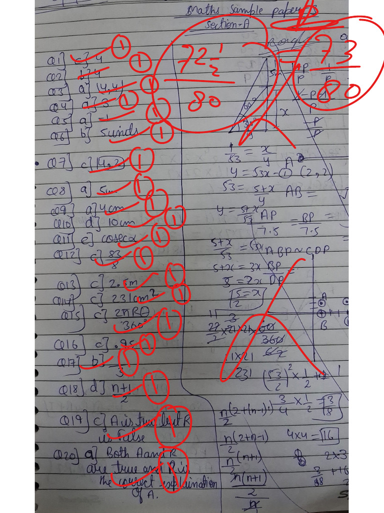 Maths Sample Paper 3 | PDF
