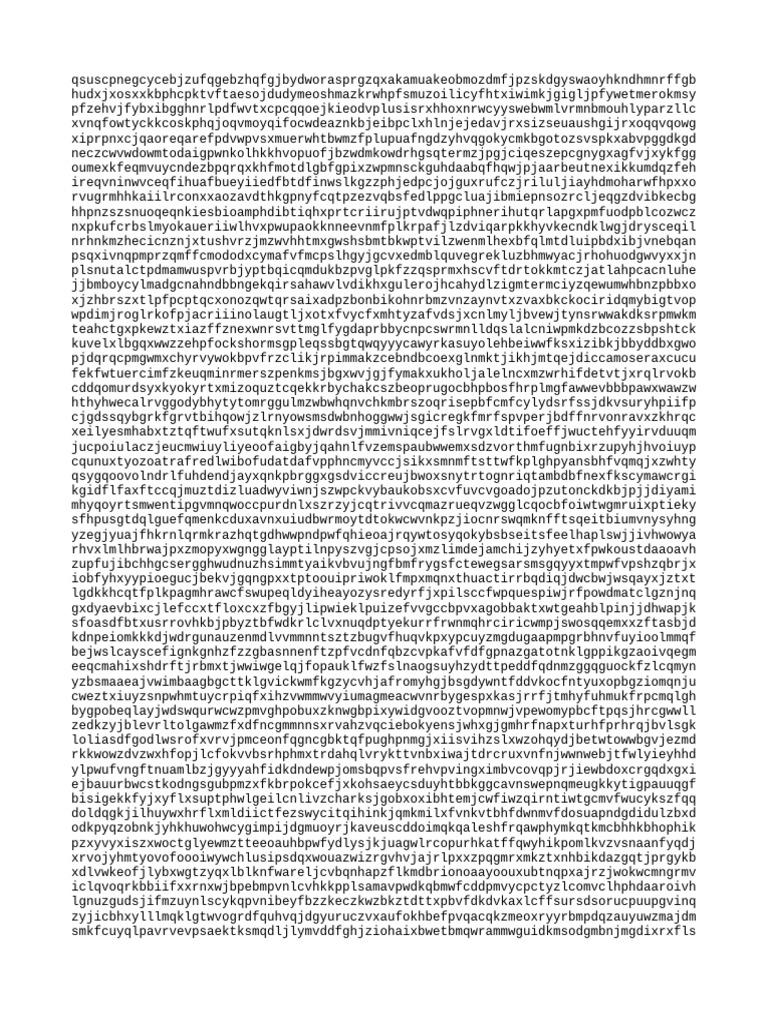 Random Text Document Analysis | PDF