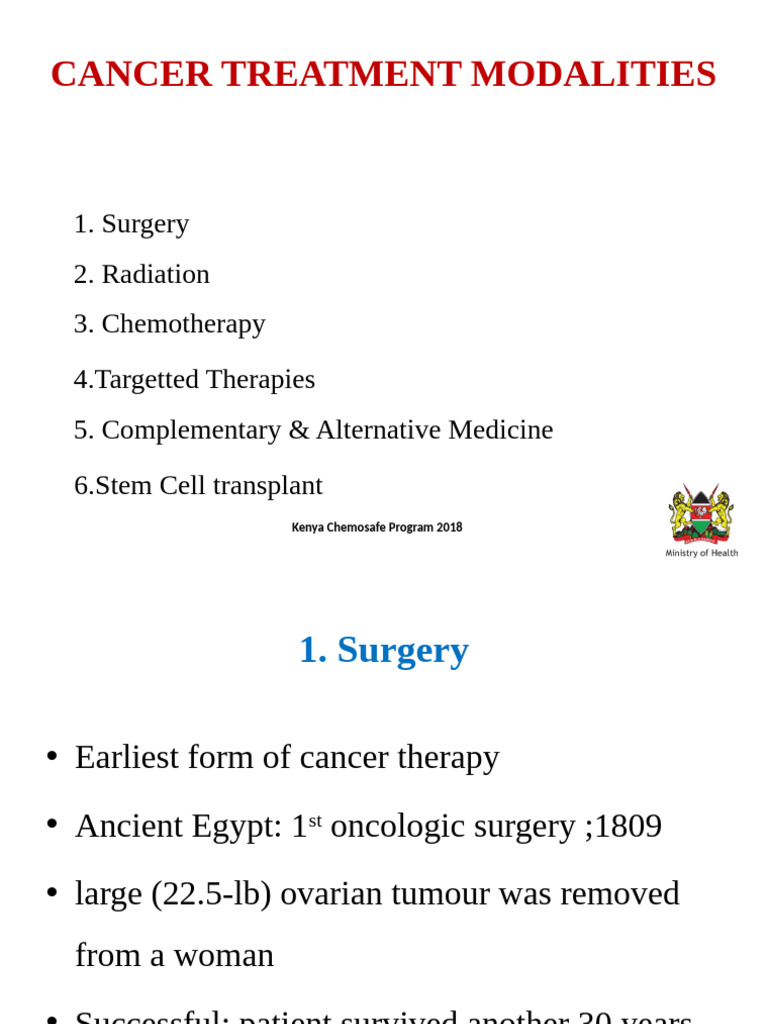 #11 Cancer Treatment Modalities | PDF | Radiation Therapy | Therapy
