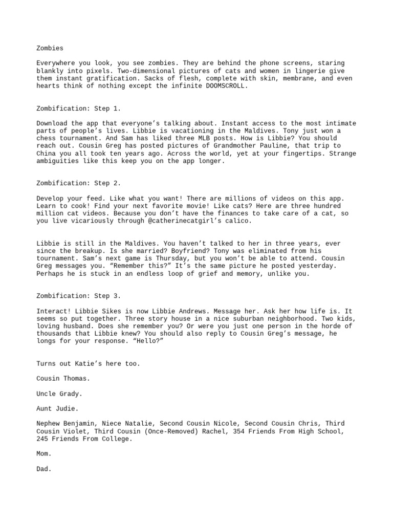 Zombies Pdf