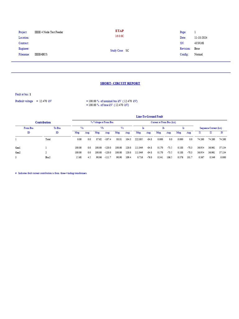Untitled. - Short-Circuit LG Report | PDF | Electrical Equipment ...