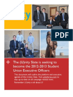 The (U) Nity Slate Is Seeking To Become The 2012-2013 Student Union Executive Officers