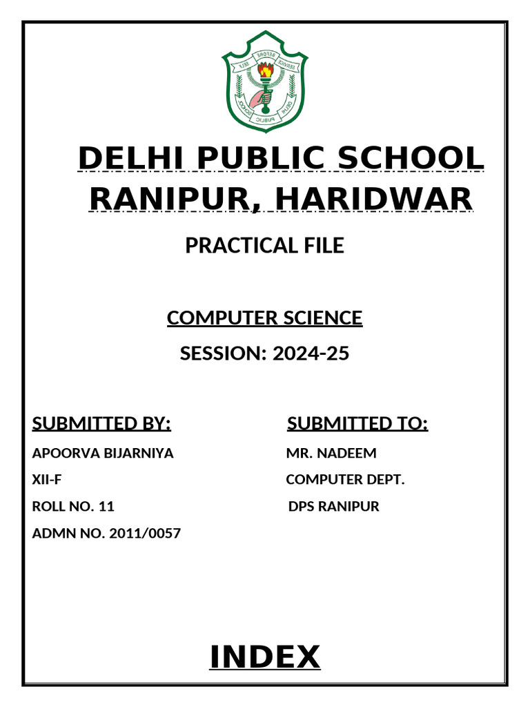 Practical File Class 12 | PDF | String (Computer Science) | Function ...