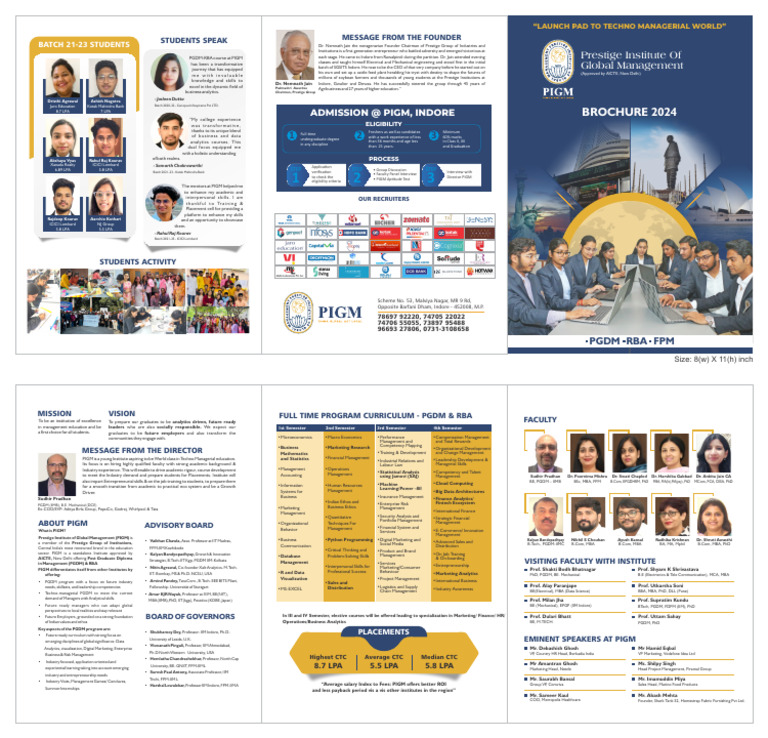 PIGM Brochure Feb 2024-3 | PDF | Master Of Business Administration ...