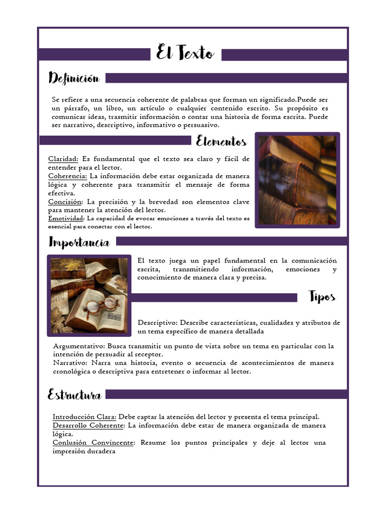 Elementos Clave del Texto Escrito | PDF
