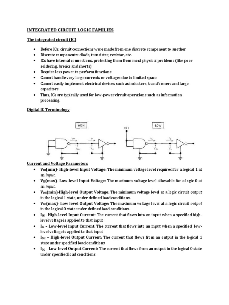 Integrated Circuit Logic Families Overview | PDF | Mosfet | Cmos