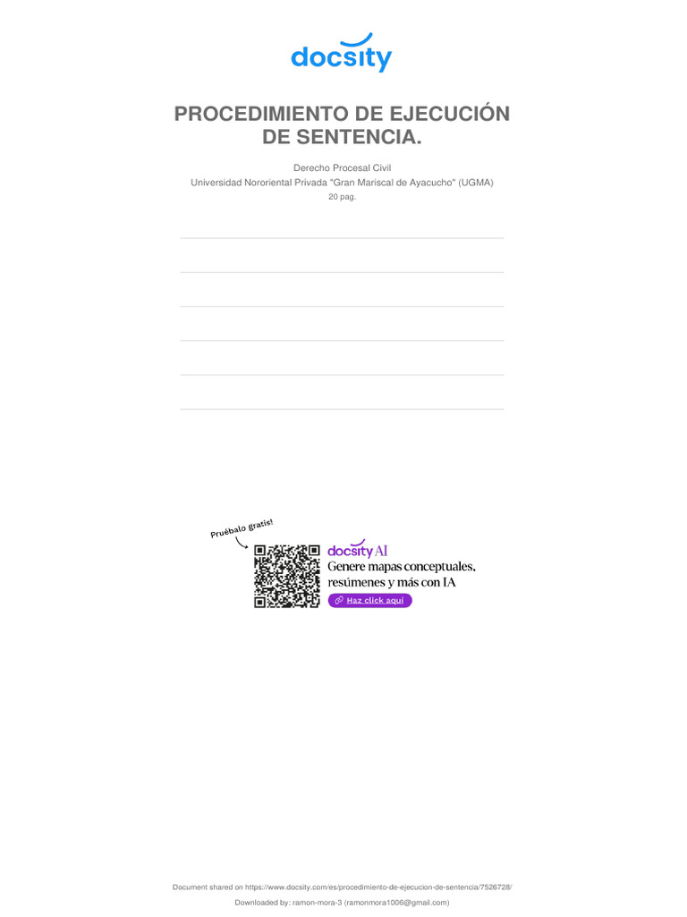 Ejecución de Sentencias en Derecho Civil | PDF | Pagos | Procedimiento ...