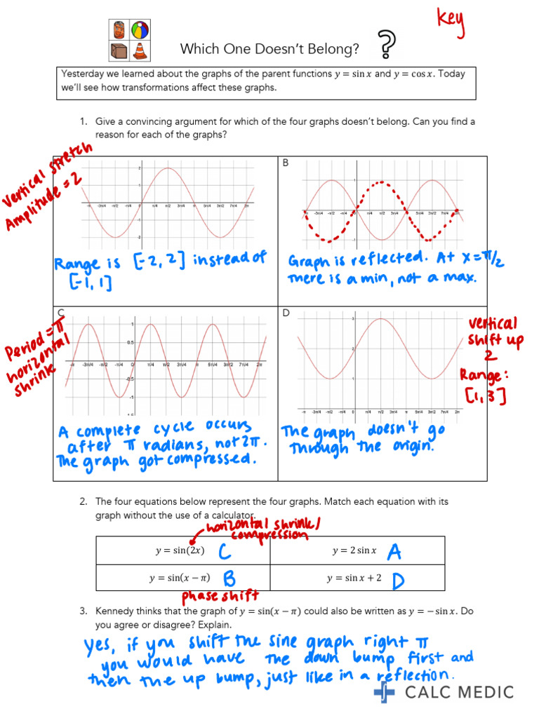 Sine & Cosine Transformations | PDF | Mathematical Objects | Waves