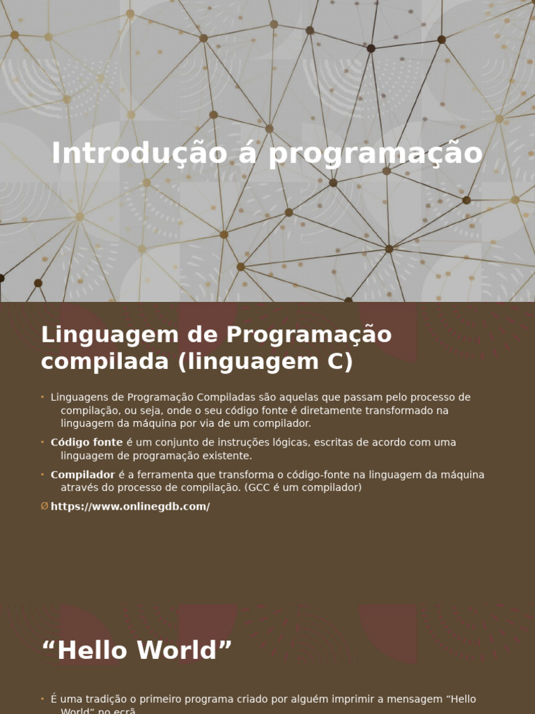 Parte 2 - Introdução Á Programação | PDF | C (linguagem de programação ...