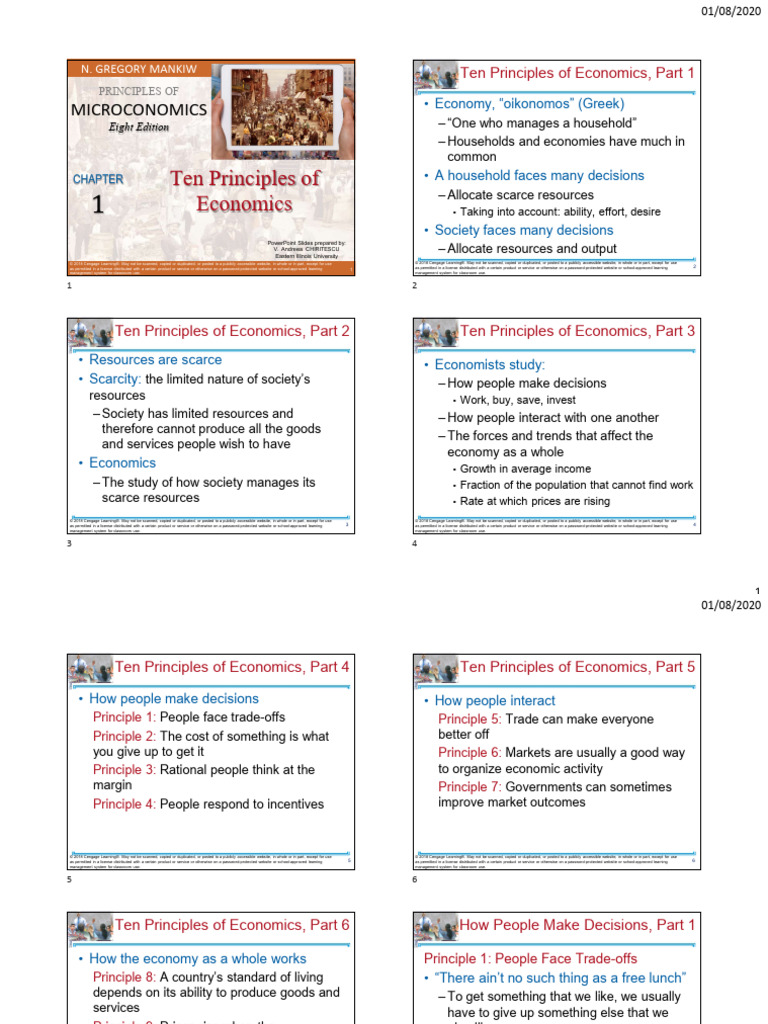 Ten Principles of Economics | PDF | Economics | Market (Economics)