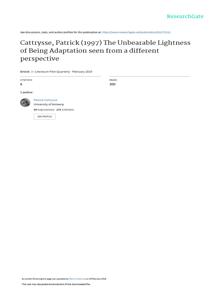 cattryssepatrick1997theunbearablelightnessofbeingadaptationseenfromadif