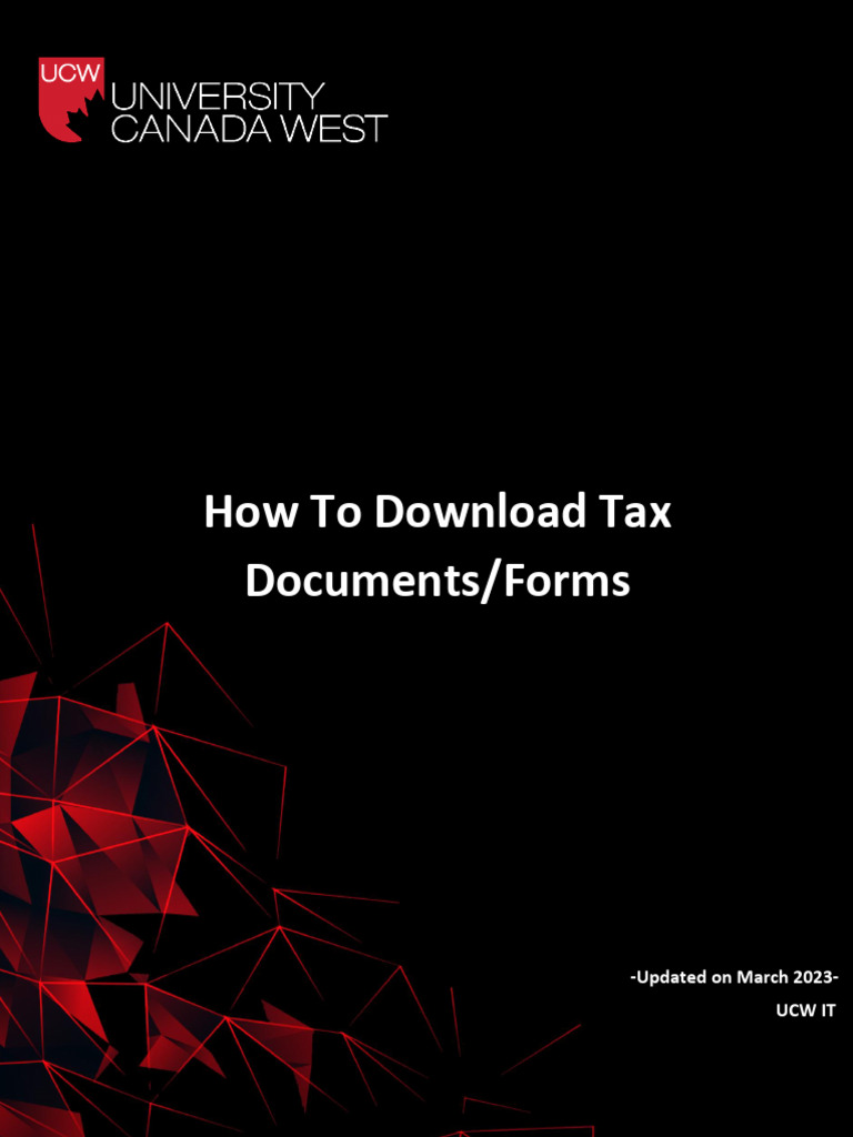 Download UCW Tax Documents Guide | PDF
