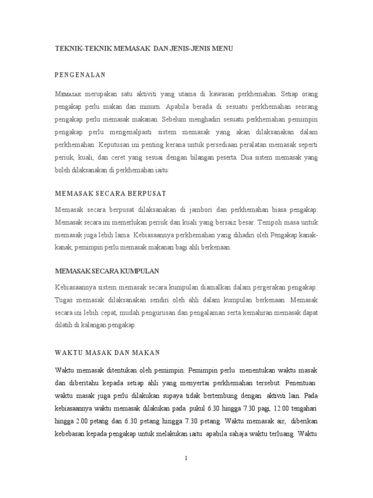 Memasak Pdf