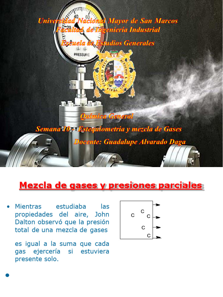 10 - SEMANA 10 - Estequiometria y Mezcla de Gases | PDF | Gases | Humedad