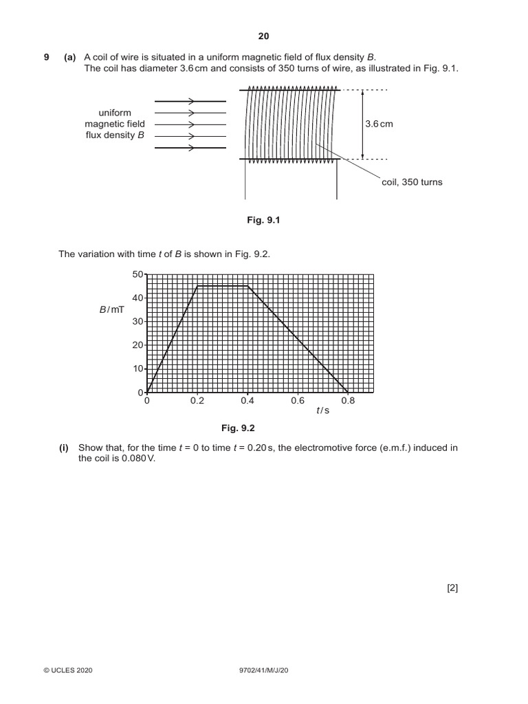 Electromagnetic Induction Concepts and Calculations | PDF | Inductor ...