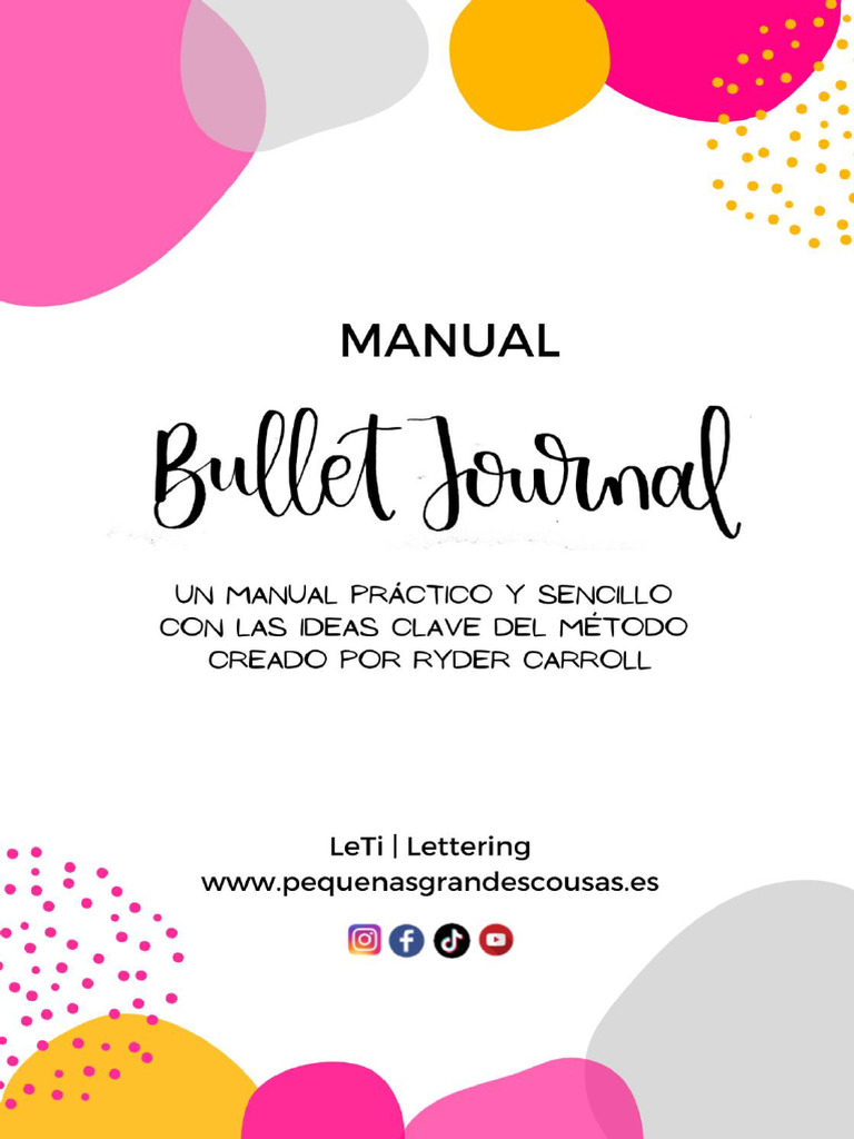 Manual del Método Bullet Journal 1.1 | PDF | Cuaderno