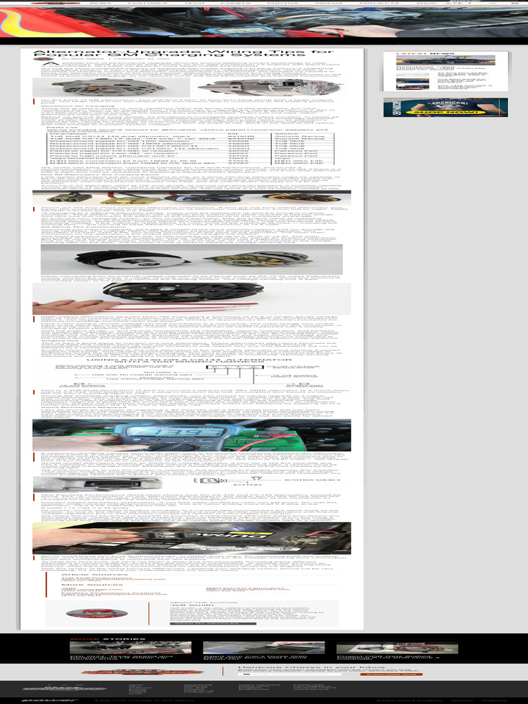 Alternator-Upgrade Wiring Tips For Popular GM Charging Systems | PDF