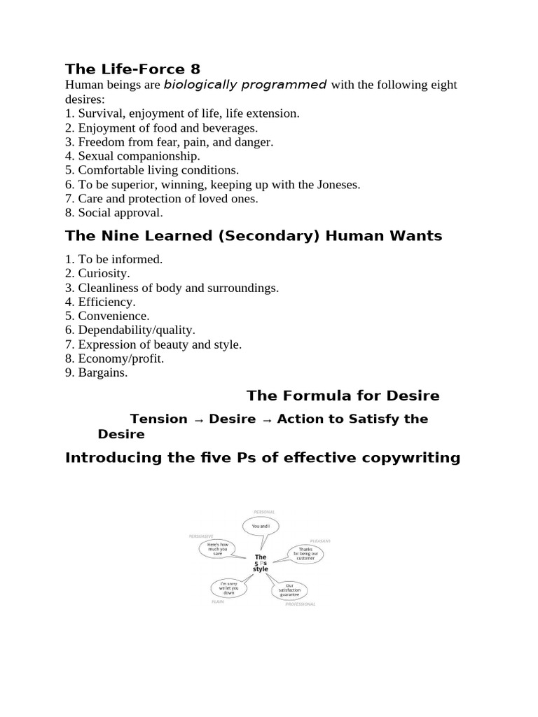 Understanding Human Desires and Wants | PDF