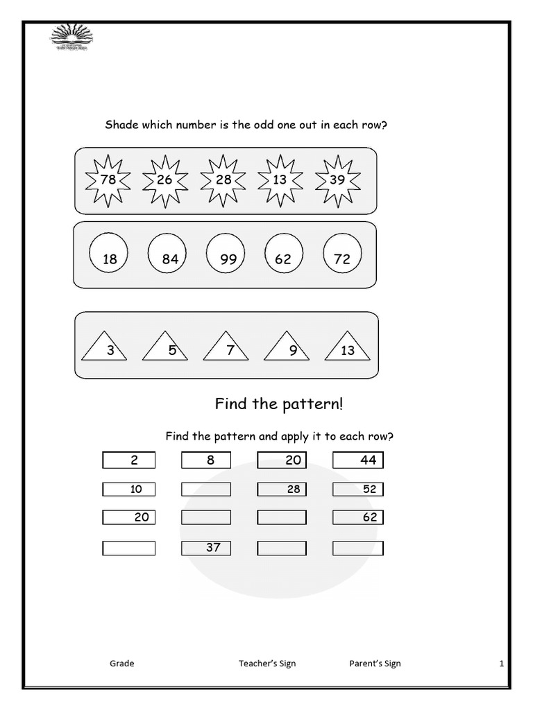 Class V Mathematics Exercises | PDF | Area | Angle