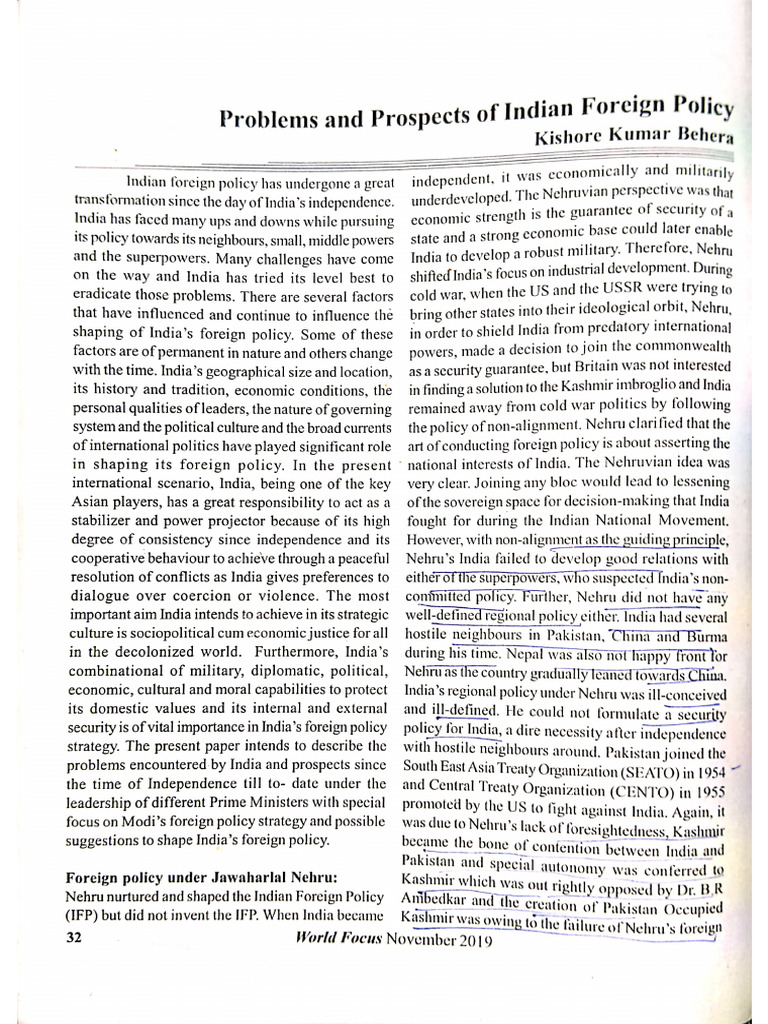 Foreign Policy | PDF