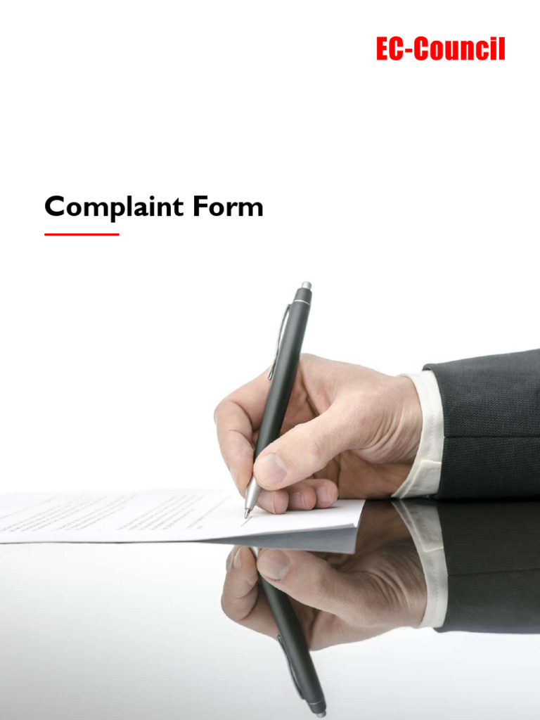 EC-Council Complaint Submission Form | PDF