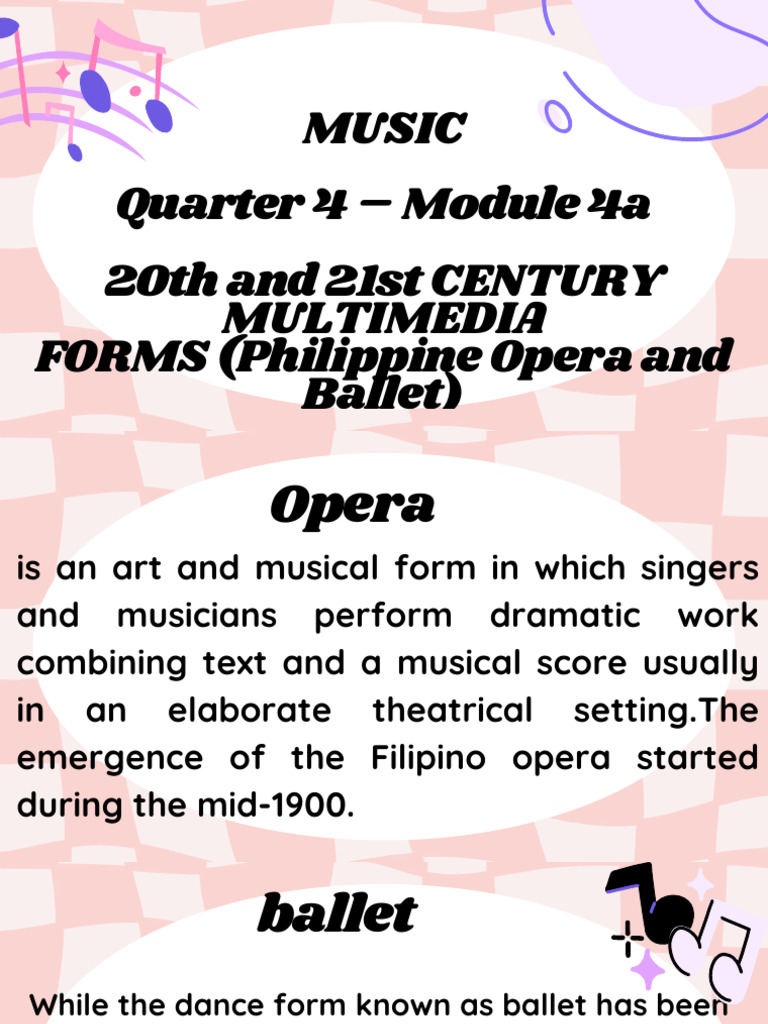 Philippine Opera and Ballet Overview | PDF | Opera | Theatre