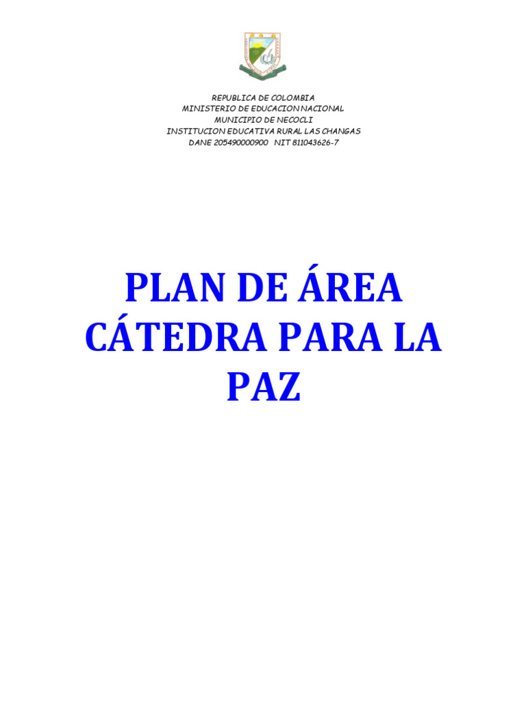 Educación para la Paz en Colombia | PDF | Derechos humanos | Justicia