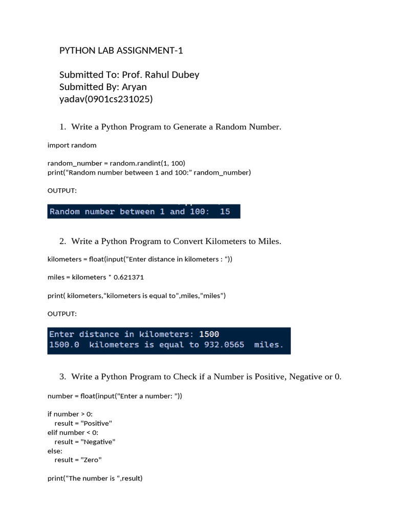 Python Lab Practical-1_457809c3b539cd705f8230424d059f71 | PDF
