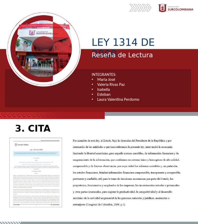 Reseña de la Ley 1314 de 2009 | PDF