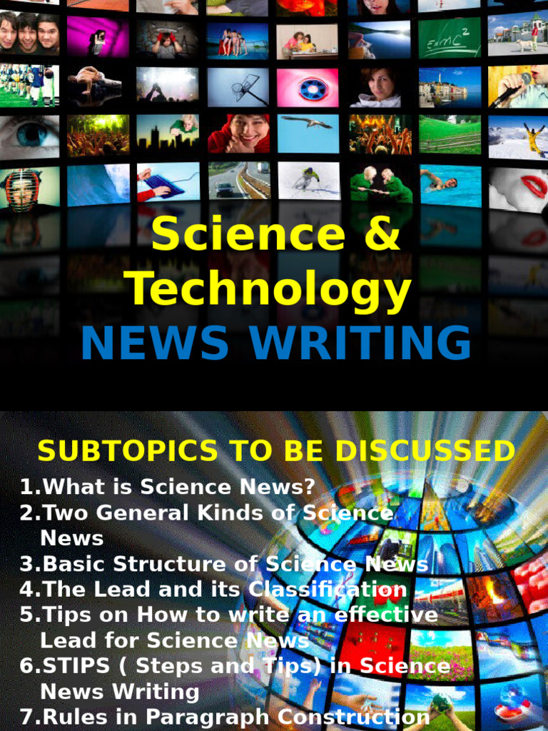 Science News Writing Essentials Guide | PDF | Television | Cable Television