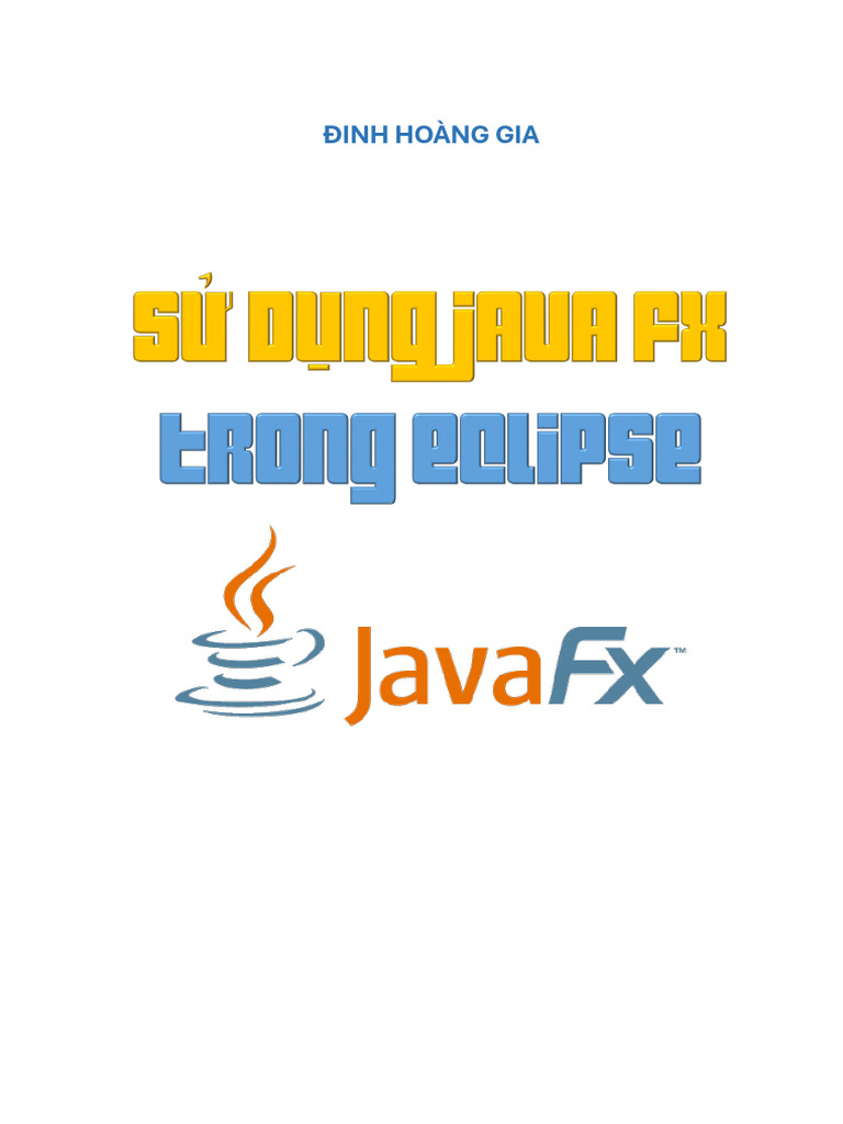 CÀI ĐẶT JAVAFX TRONG ECLIPSE | PDF