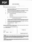 SURAT AKUAN SUMPAH