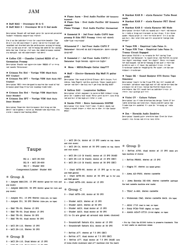 Essential Audio Processing Tools Guide | PDF | Sound Technology | Sound ...