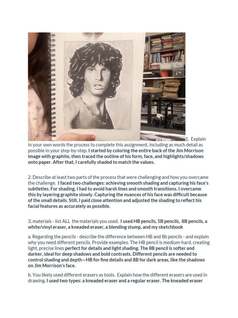 PortraitofanArtist Prd2 | PDF | Pencil | Drawing