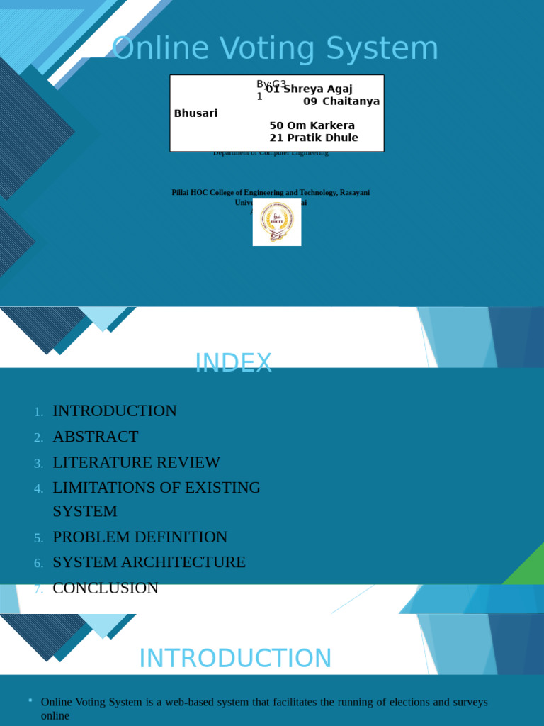 Secure Online Voting System Overview | PDF | Electronic Voting ...