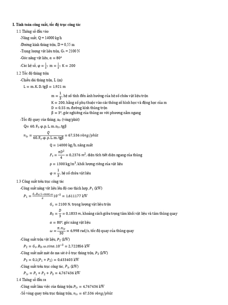 Do An Thiet Ke May | PDF