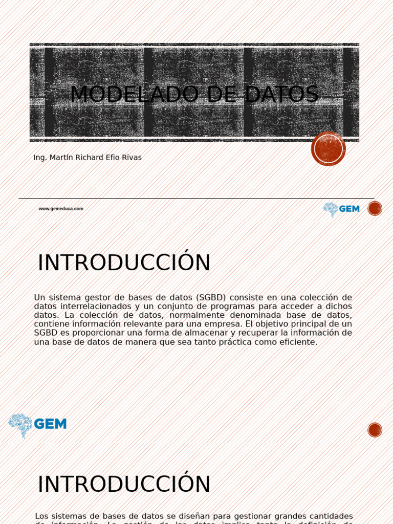 Diseño y Modelado de Bases de Datos | PDF | Bases de datos | Datos