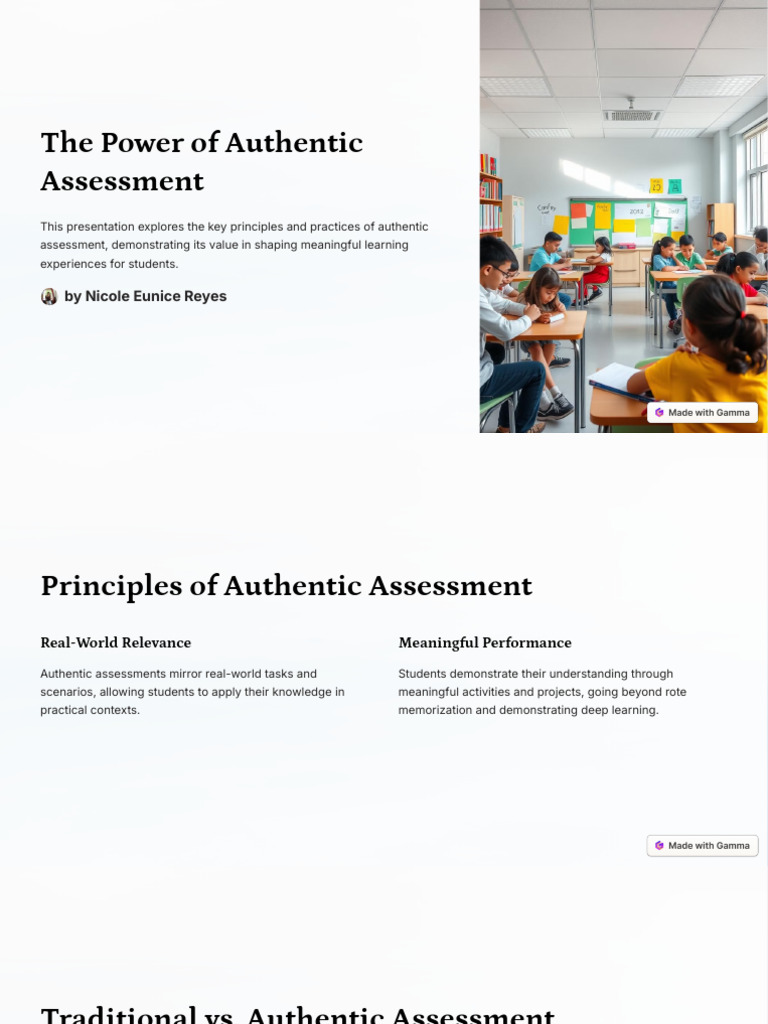 The_Power_of_Authentic_Assessment | PDF | Educational Assessment | Learning