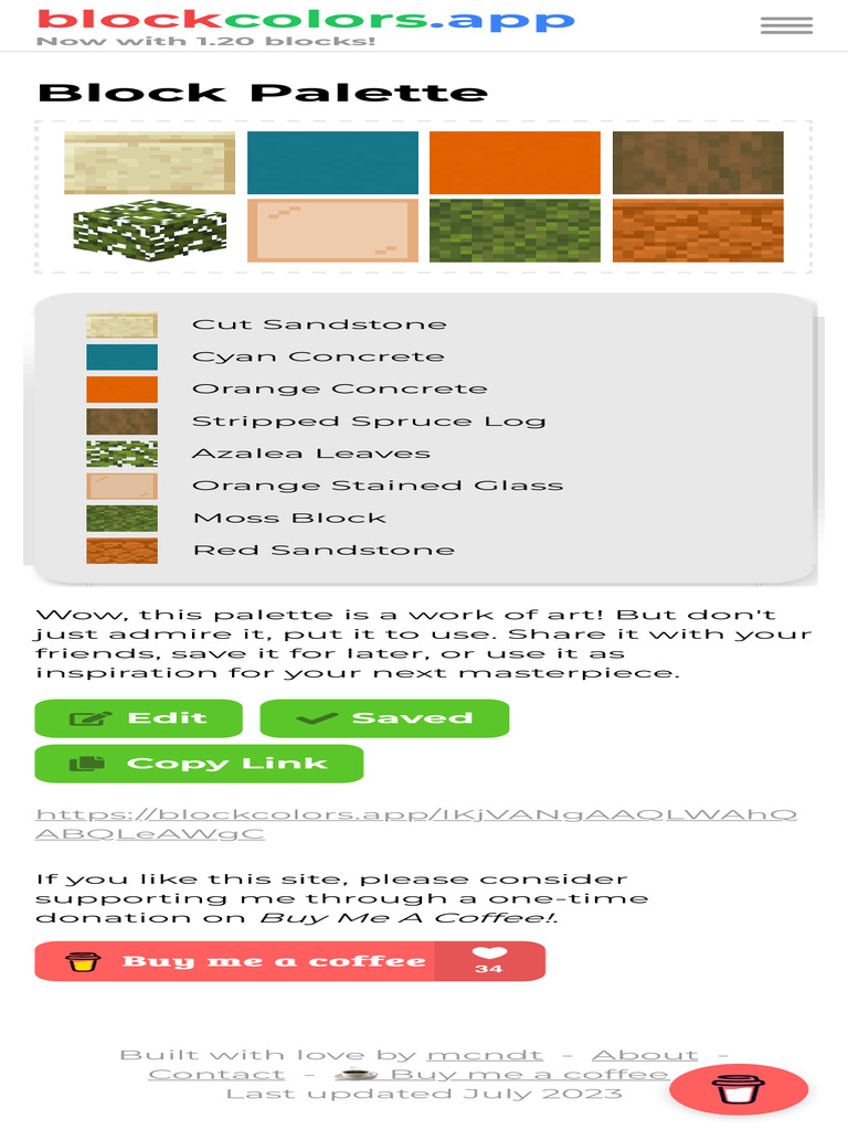 Creative Block Palette Inspiration | PDF