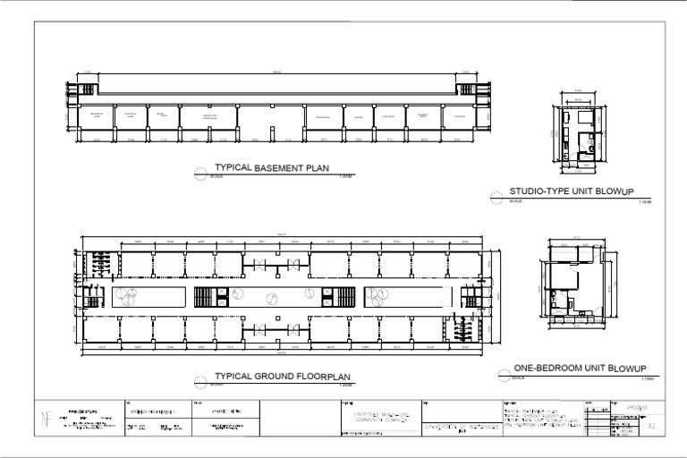 Studio and One-Bedroom Unit Plans | PDF