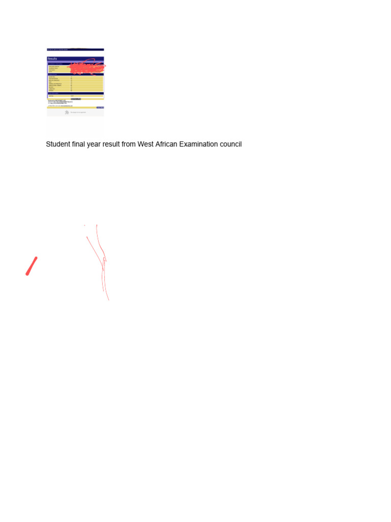 Waec Results Format | PDF