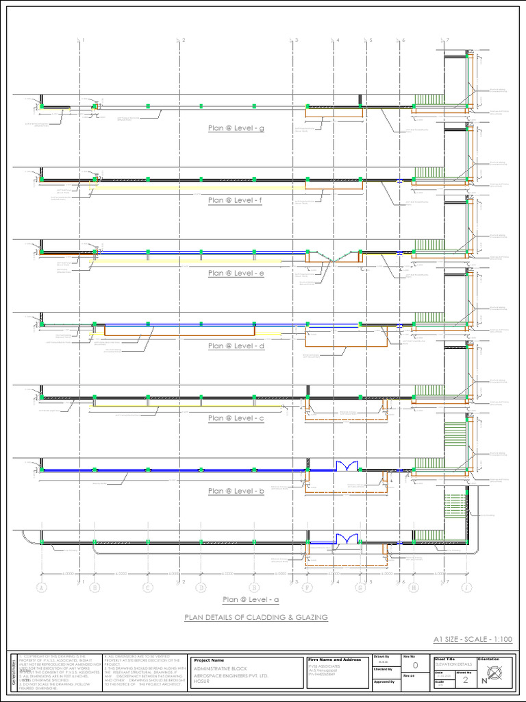 Cladding and Glazing Plan Details | PDF | Wall | Building