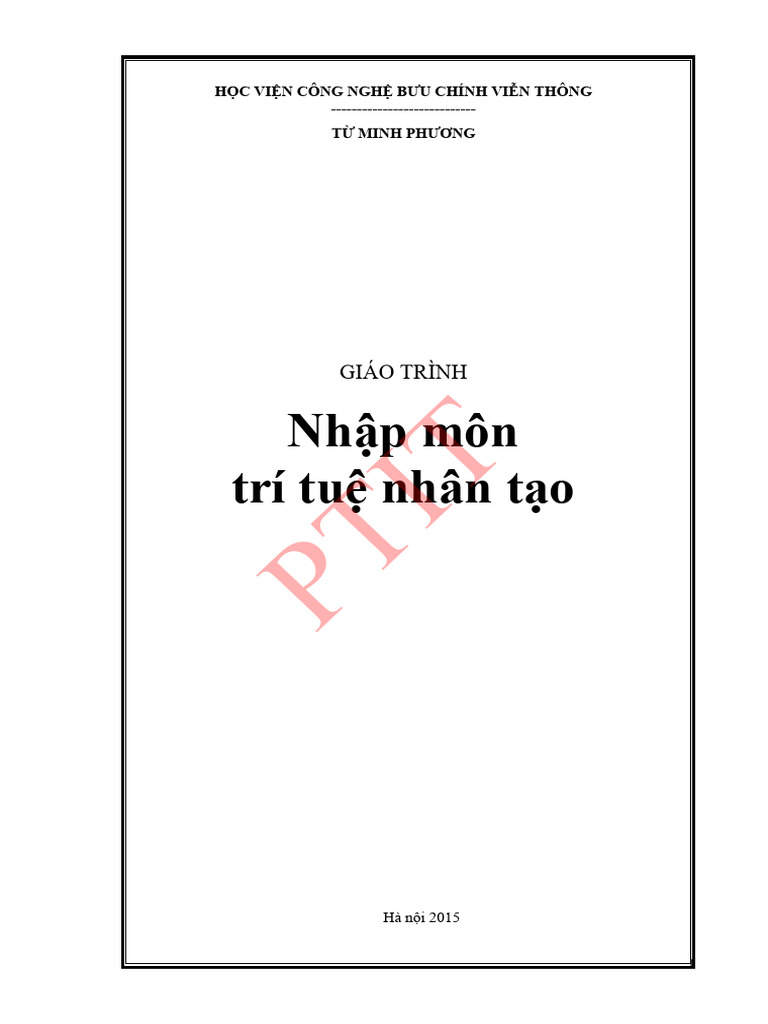 Giao trinh nhap mon tri tue nhan tao pdf
