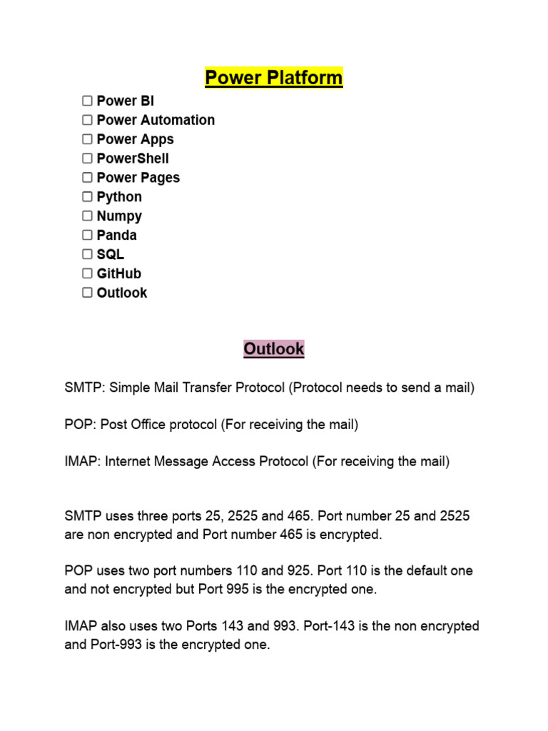 Email Protocols: SMTP, POP, IMAP Explained | PDF