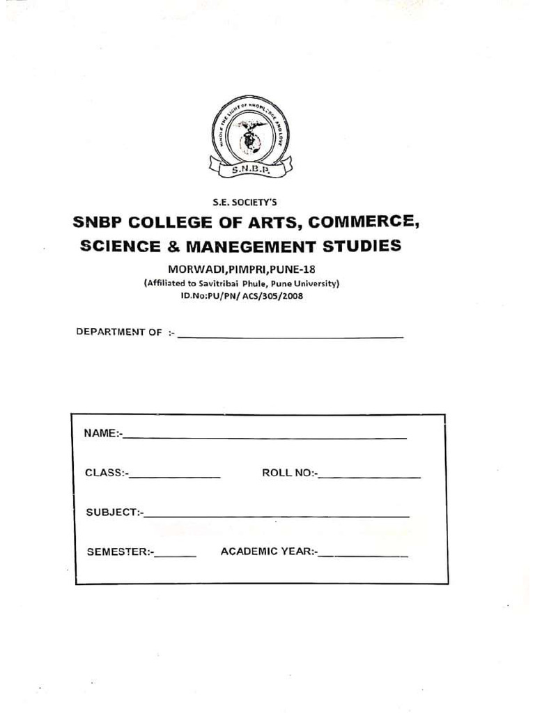 Assignment Cover Page | PDF