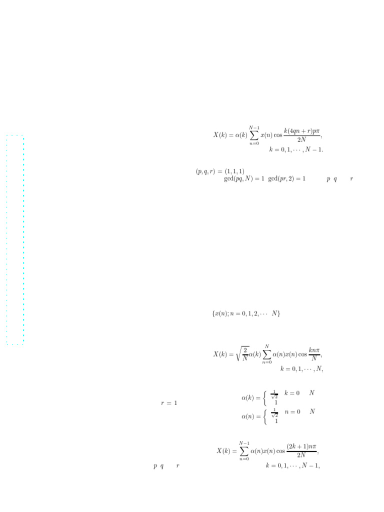 On Discrete Cosine Transform: Jianqin Zhou | PDF | Fast Fourier ...