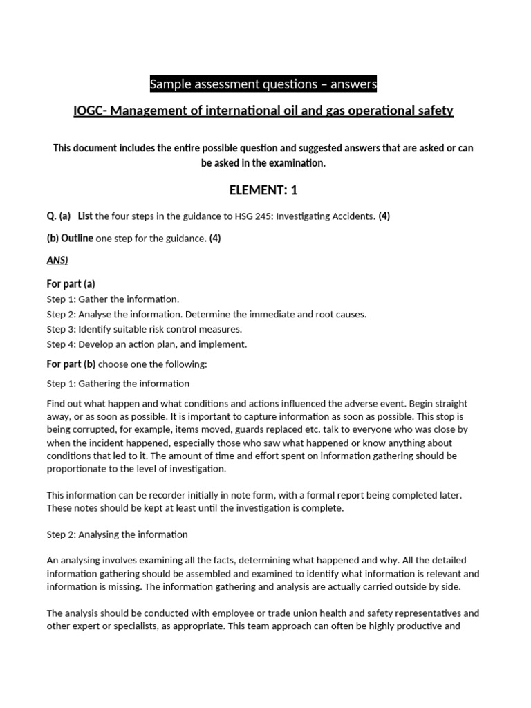 Oil and Gas Safety Exam Questions & Answers | PDF | Fracture | Ductility