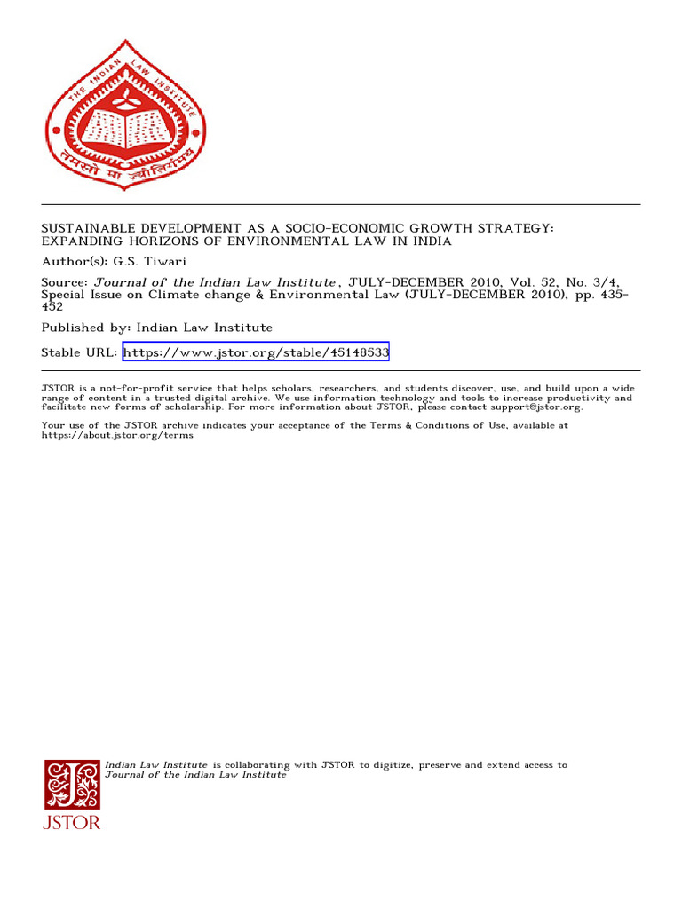 Sustainable Development As A Socio-Economic Growth Strategy | PDF ...