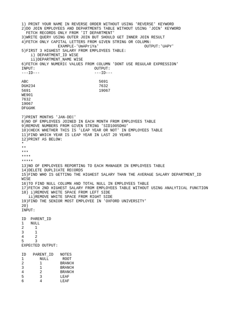 PLSQL UMA MAM QUESTION | PDF | Databases | Computer Programming